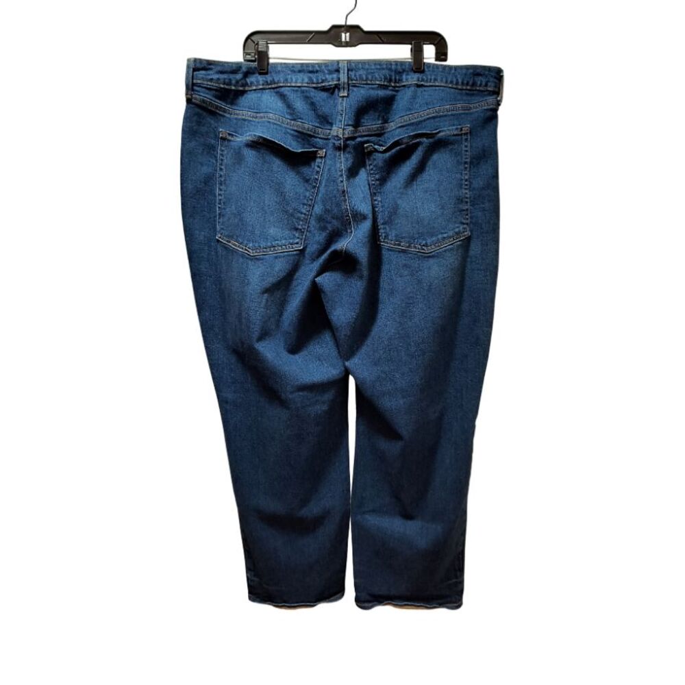 Old Navy Jeans Women's 24 Blue High Rise O.G. Loose Straight Stretch Denim 44x30 - Picture 2 of 4